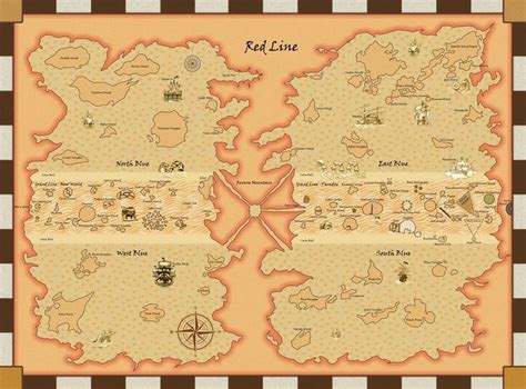 One Piece World Map by Sharpsider in 2021 | One piece world, One piece
