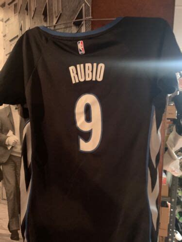 Adidas Nba Timberwolves Womens Ricky Rubio Jersey S Black Ebay