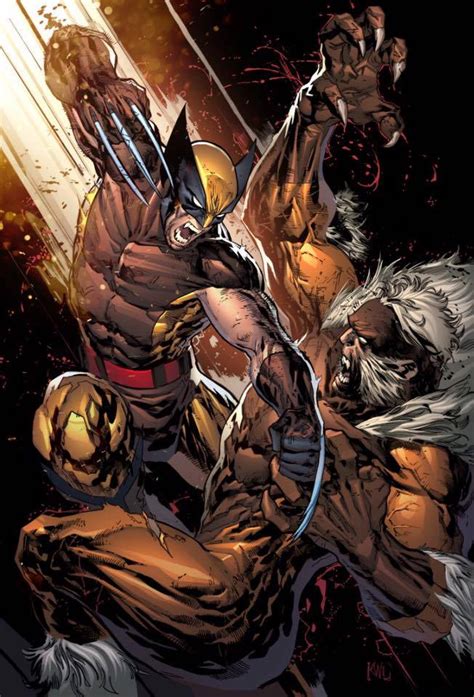 Wolverine V Sabretooth By Ken Lashley Xmen