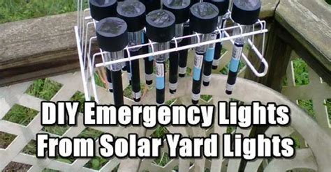 Diy Emergency Lights From Solar Yard Lights