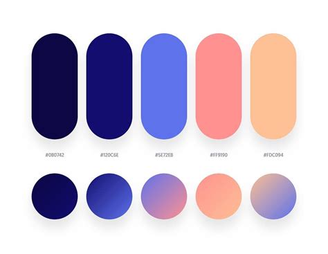 32 Beautiful Color Palettes With Their Corresponding