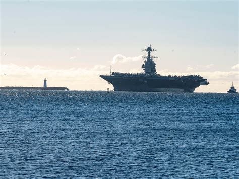 Uss Gerald R Ford Cvn 78 Arrives In Halifax Harbour For Its First Ever Port Visit Oct 28