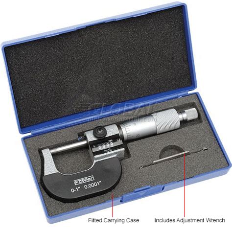 Fowler 52 224 001 1 0 1 Mechanical Outside Micrometer Wdigital