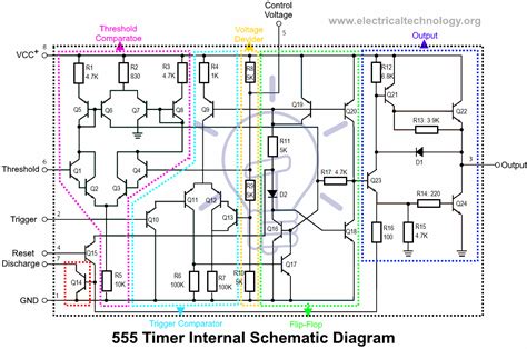 555 Timer Ic Schematic Diagram