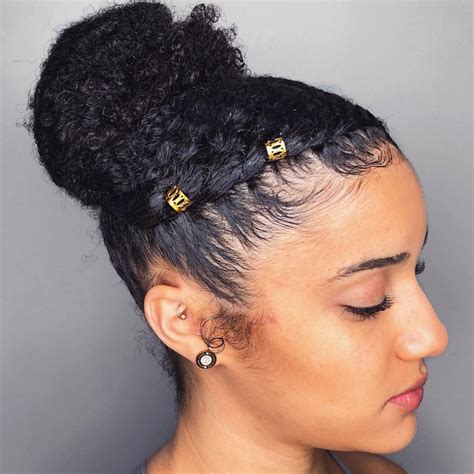 Easy And Showy Protective Hairstyles For Natural Hair To Try Asap Natural Hair Bun Styles