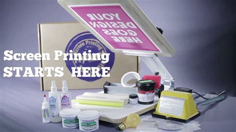 Screen printing is the pinnacle of diy culture. Ryonet Screen Printing Starter Kit, DIY T-Shirt Printing ...