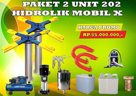 PAKET 2 HIDROLIK MOBIL TYPE-X 202 | HIDROLIK STEAM MOBIL- HIDROLIK CUCI