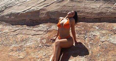 Kylie Jenner Wears The Hottest Orange Bikini During Her Desert Vacay