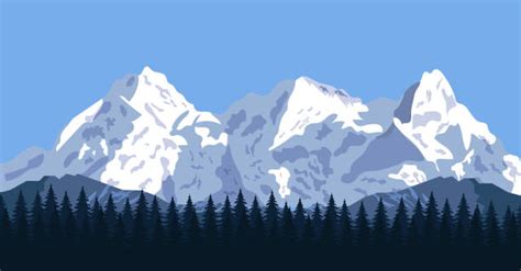 Rocky Mountains Illustrations Royalty Free Vector