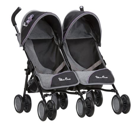 Silver Cross Pop Twin Dolls Pushchair Eton Grey