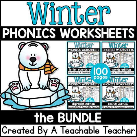Winter Phonics Worksheets And Activities Bundle A Teachable Teacher