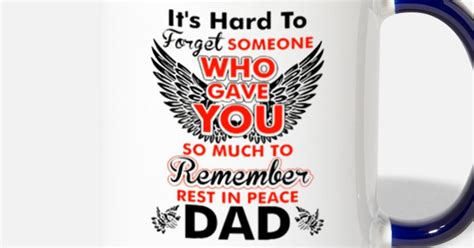 'Rest In Peace Dad' Two-Tone Mug | Spreadshirt
