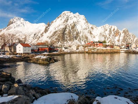 Winter View Of Svolvaer Lofoten Islands Norway — Stock Photo