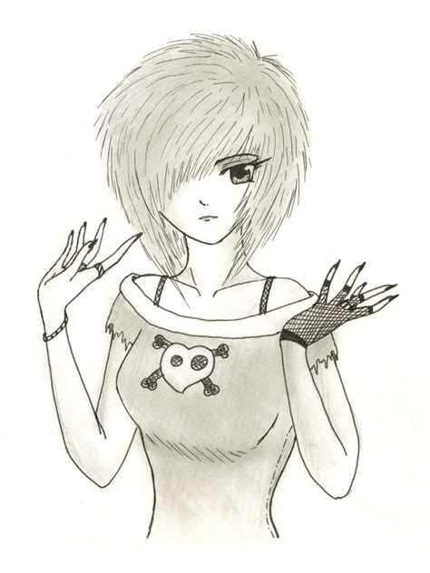 Emo Anime Drawing At Getdrawings Free Download