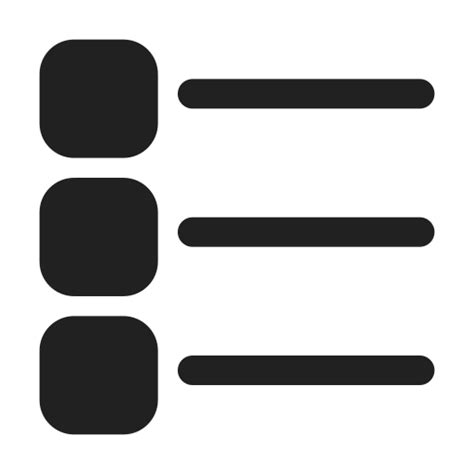 Aplikasi Daftar Diisi Ikon Di Fluent Solid 24px