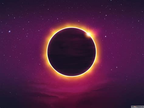 Total Solar Eclipse Art 4k Wallpaper Download