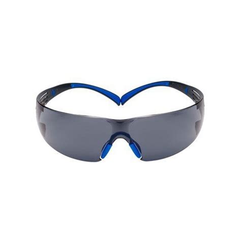 3m securefit 400 safety glasses blue grey frame scotchgard anti fog grey lens sf402sgaf blu