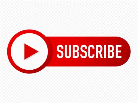 Hd Youtube Subscribe Red Button With Play Icon Png Citypng