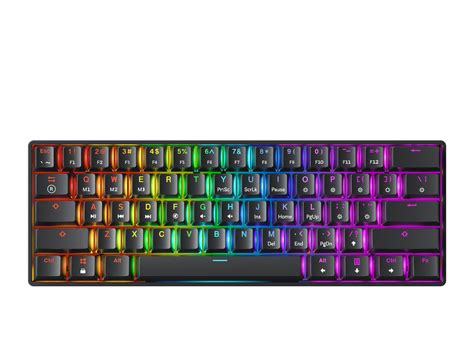 Buy Gk61 Mechanical Gaming Keyboard 61 Keys Multi Color Rgb