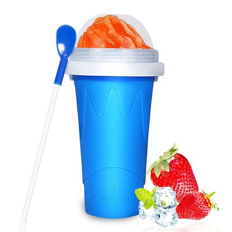 Hzwz Slushy Maker Squeeze Cup Magic Smoothies Cup Selbstgemachter Slush