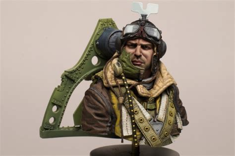 Raf Spitfire Pilot By Pstockley Avec Images Buste Pilotes Figurine