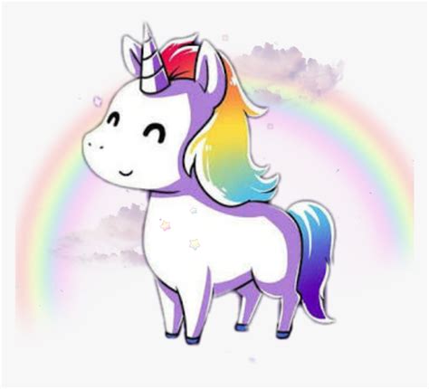 Unicorn Kawaii Rainbow Tumblr Cute Png Cute Rainbow Unicorn Cute
