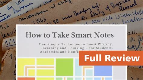 How To Take Smart Notes Youtube