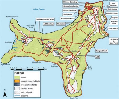 Christmas Island Map Christmas Island