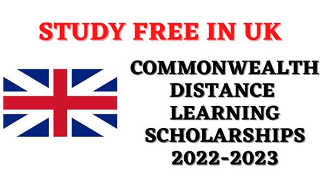 Commonwealth Distance Learning Scholarships 2022 2023 For Developing