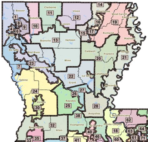 Louisiana Legislative Redistricting 2011 Part 1 North And Central