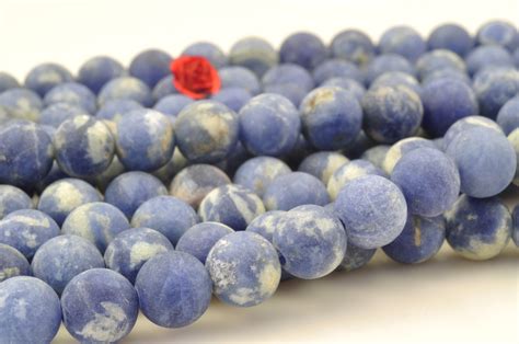 62 Pcs Of Blue Vein Stone Beads Blue Gemstone Semi Precious