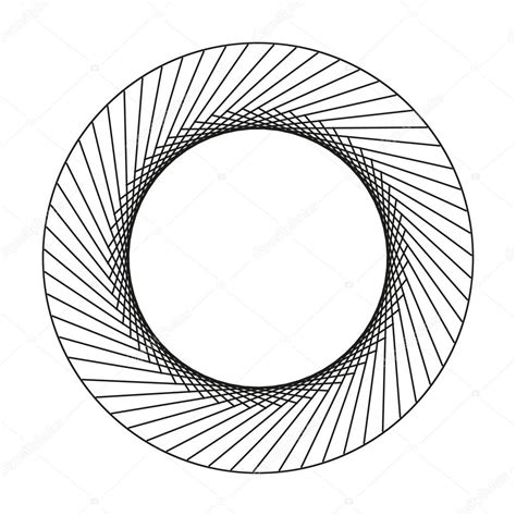 Geometric Circular Pattern A Complex Pattern Of Circles — Stock