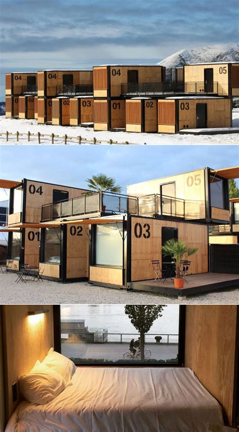 Flying Nest Mobile Shipping Container Hotel In French Alps Container