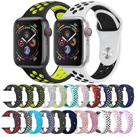 Bumvor Sport Silicone Band Strap For Apple Watch Nike 4044mm 4238mm