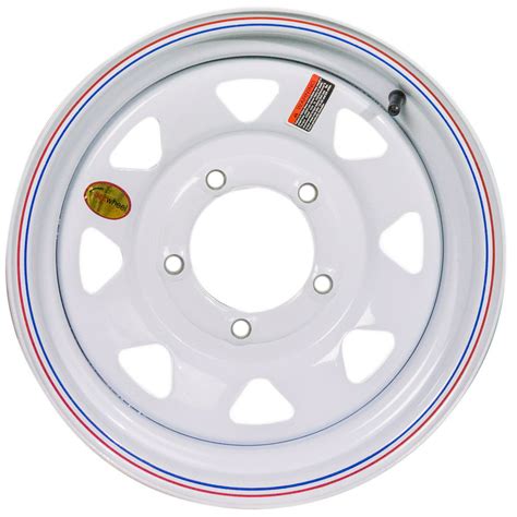 Arcwheel White Spoke Steel Trailer Wheel 15 X 6 Rim 5 On 55
