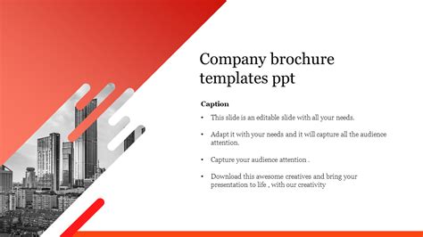 Elegant Company Brochure Templates Ppt Slide