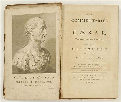 Lot Caesar Julius Duncan William Translator The Commentaries