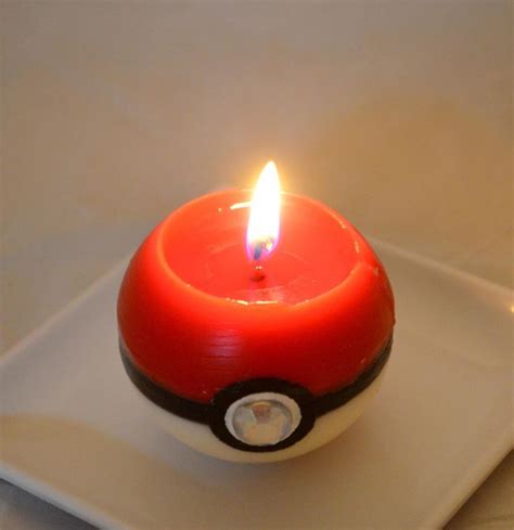 Pokeball Candle Pokemon Ts Candles Geek Stuff