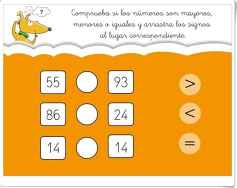 Juegos Educativos De Matemáticas Online ¿mayor Menor O Igual