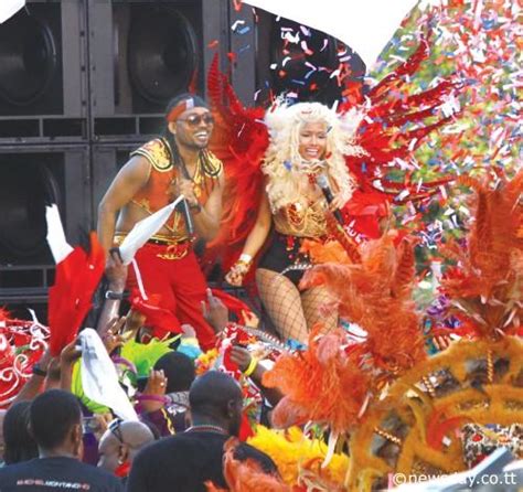 Nicki Minaj Shoots Carnival Themed Pound The Alarm Music Video In Trinidad PHOTOS