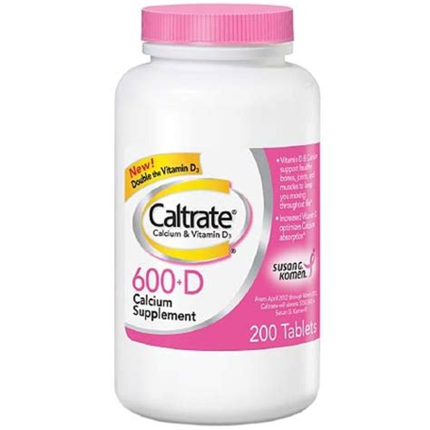 5 ways to benefit more from calcium supplements. Caltrate Calcium & Vitamin D - 200 Tablets - eVitamins.com