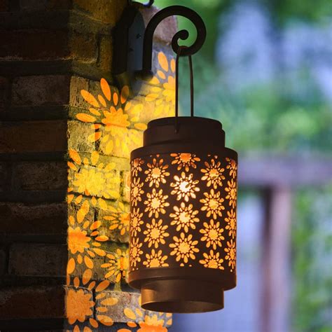 2 Pack Solar Moroccan Lanterns Outdoor Hanging Retro Etsy