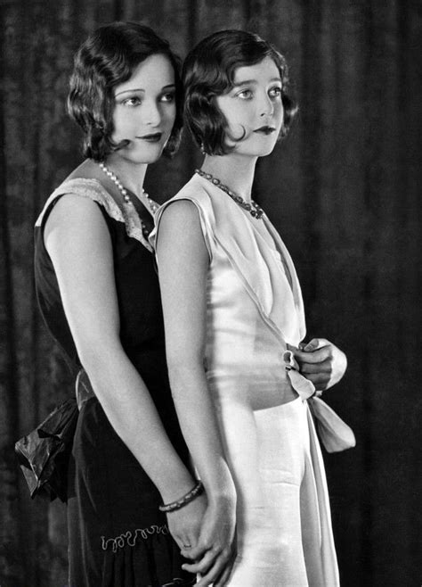 Vintage Photography Sisters Loretta Young And Sally Blane C 1928