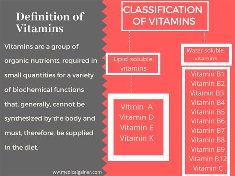 Vitamins Definition Classification Types Functions And Sources