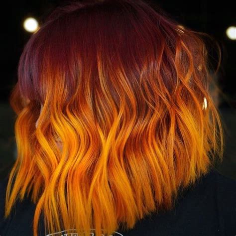 Top 100 Best Orange Ombre Hairstyles For Women Bright Hair Ideas