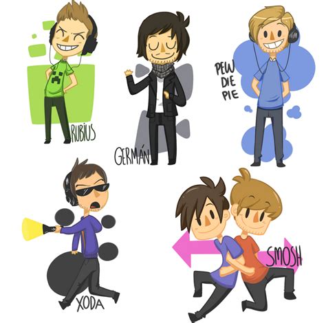 Youtubers By Frammur On Deviantart