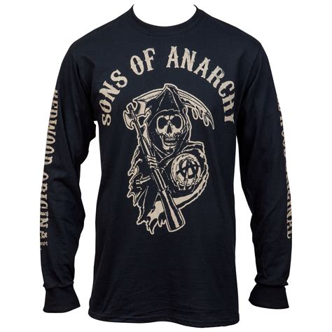 【グラフィッ】 Sons Of Anarchy Long Sleeve Graphic T Shirt Medium