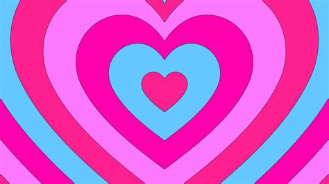 4k 1 Hour Pink Colorful Heart Tunnel Aesthetic Background Screensaver