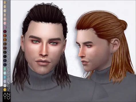 Sims 4 Hairs ~ The Sims Resource Alex Hair Pack By Anto