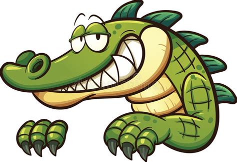 Crocodile Clip Art De Vecteur Illustration De Vecteur Illustration